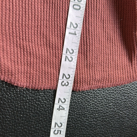 FREE PEOPLE Bright Side Thermal Patchwork Pullover In Vino Sz XS NEW - Picture 9 of 9